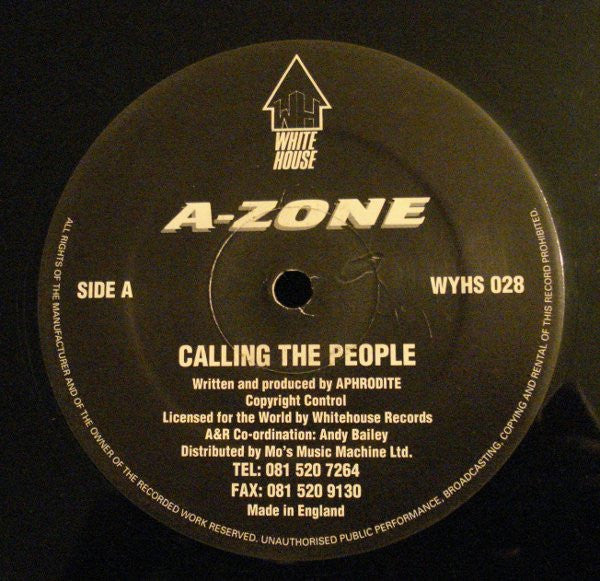 A-Zone : Calling The People / Safety Zone (12")