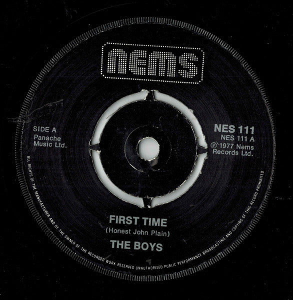 The Boys (2) : First Time (7", Pus)
