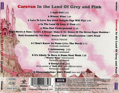 Caravan : In The Land Of Grey And Pink (CD, Album, RE, RM)