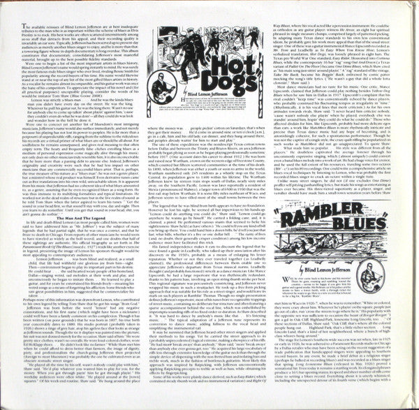 Blind Lemon Jefferson : King Of The Country Blues (2xLP, Comp, Gat)