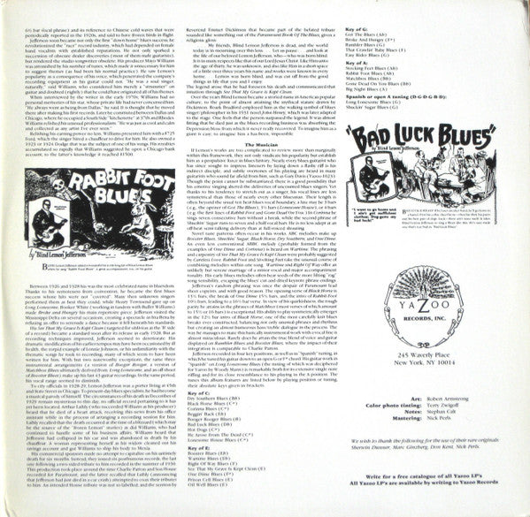 Blind Lemon Jefferson : King Of The Country Blues (2xLP, Comp, Gat)