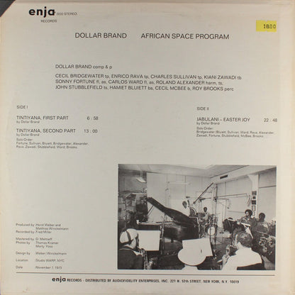 Dollar Brand : African Space Program (LP, Album)