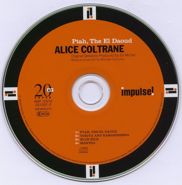 Alice Coltrane : Ptah, The El Daoud (CD, Album, RE, RM, Dig)