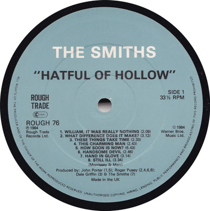 The Smiths : Hatful Of Hollow (LP, Comp, Dis)