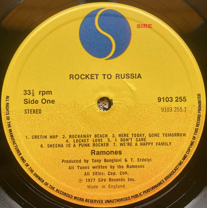 Ramones : Rocket To Russia (LP, Album)