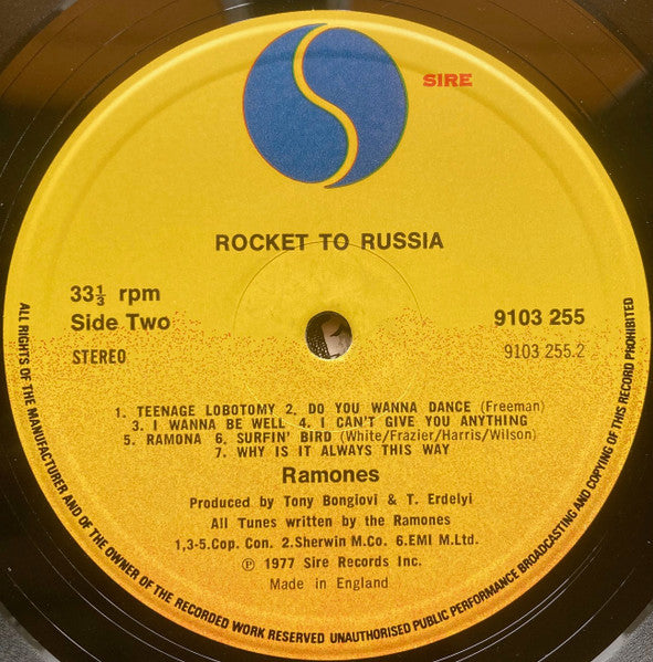 Ramones : Rocket To Russia (LP, Album)