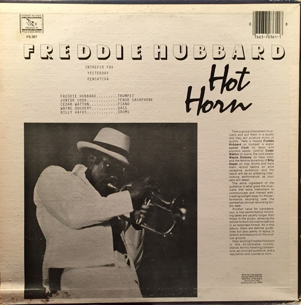 Freddie Hubbard : Hot Horn (LP, Album)