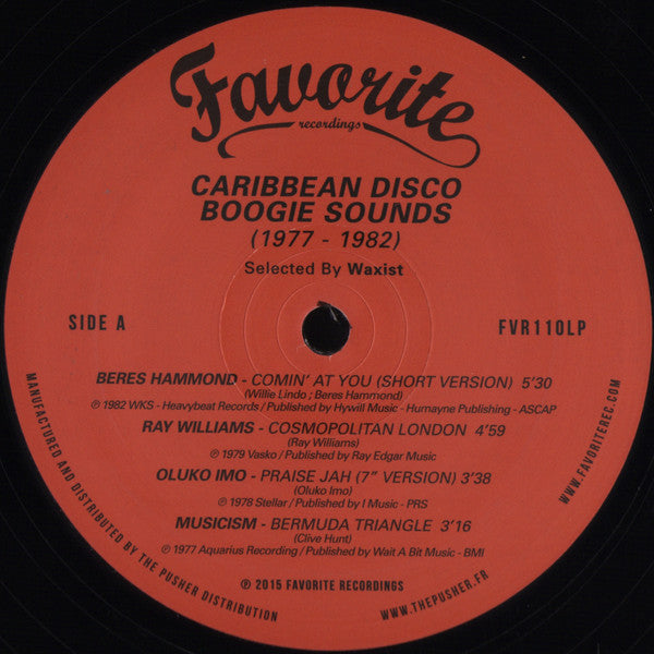 Various : Caribbean Disco Boogie Sounds (1977-1982) (LP, Comp)