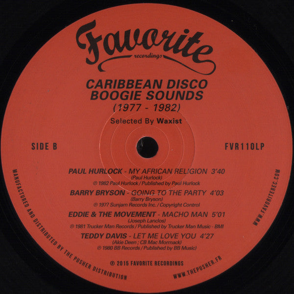 Various : Caribbean Disco Boogie Sounds (1977-1982) (LP, Comp)