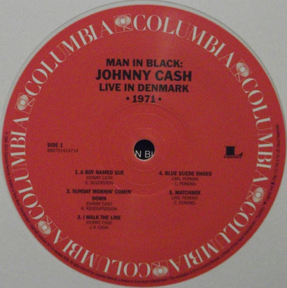 Johnny Cash : Man In Black: Live In Denmark 1971 (LP, RSD, Whi + LP, Red + Album, Ltd)