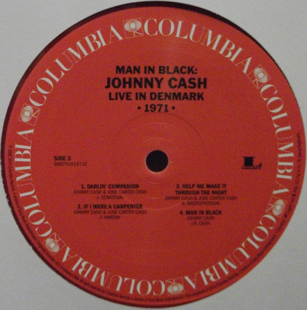 Johnny Cash : Man In Black: Live In Denmark 1971 (LP, RSD, Whi + LP, Red + Album, Ltd)