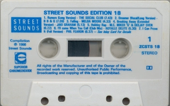 Various : Street Sounds Edition 18 (Cass, Comp)