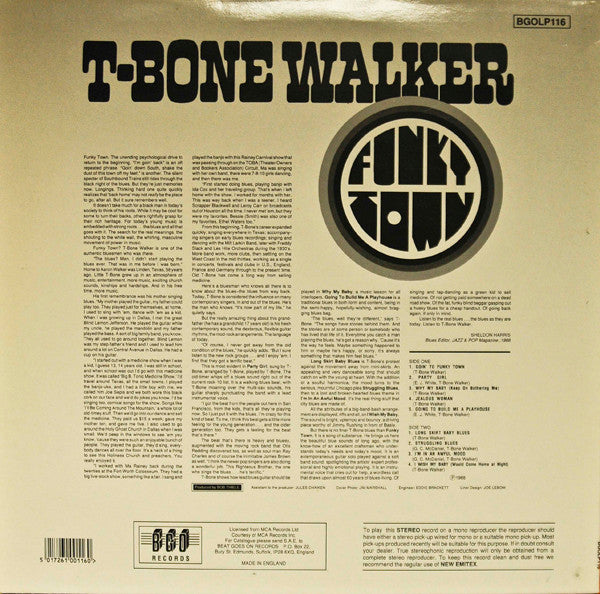 T-Bone Walker : Funky Town (LP, Album, RE)