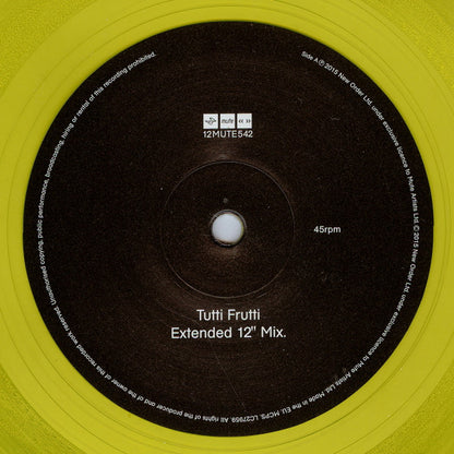 New Order : Tutti Frutti (12", Single, Ltd, Yel)
