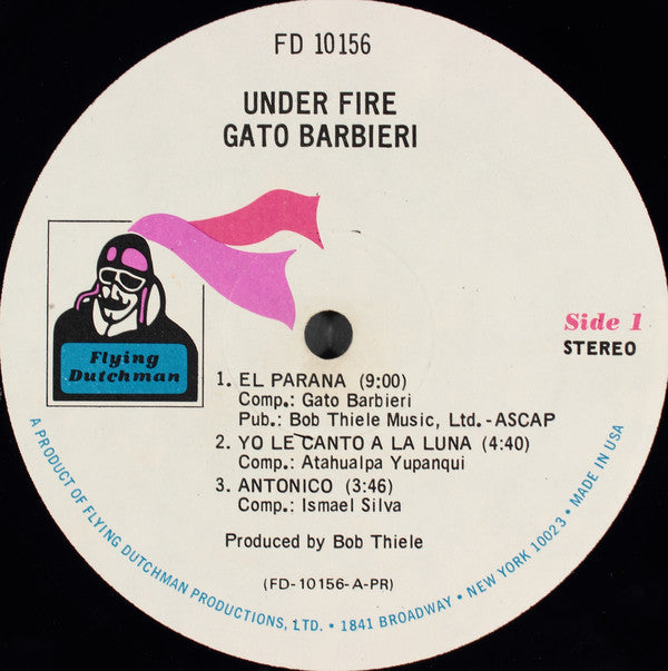 Gato Barbieri : Under Fire (LP, Album, Gat)