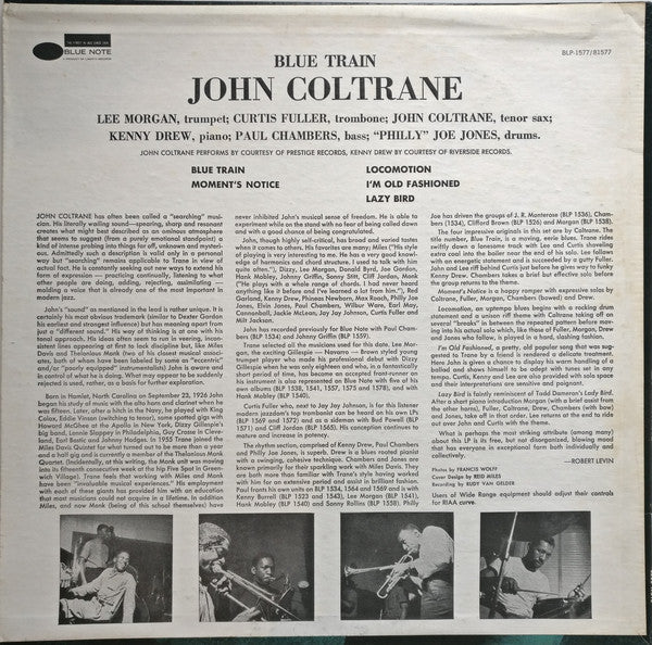 John Coltrane : Blue Train (LP, Album, RE, Bla)