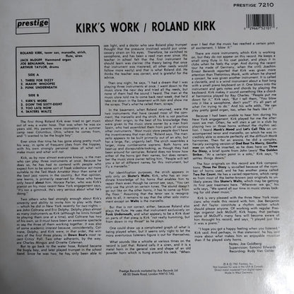 Roland Kirk With Jack McDuff* : Kirk's Work (LP, Album, RE)