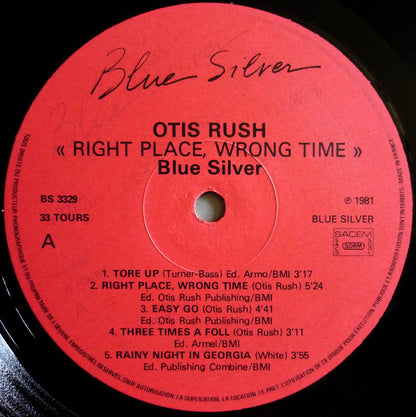 Otis Rush : Right Place, Wrong Time (LP, Album, RE)