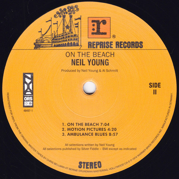 Neil Young : On The Beach LP, Album, RE (NM or M- / NM or M