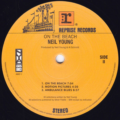 Neil Young : On The Beach (LP, Album, RE)