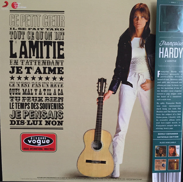 Françoise Hardy : L'Amitié (LP, Album, Mono, RE, RM, 180)
