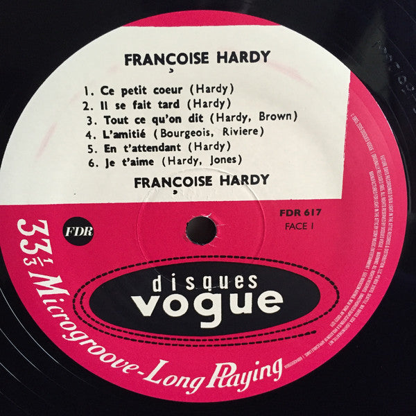Françoise Hardy : L'Amitié (LP, Album, Mono, RE, RM, 180)