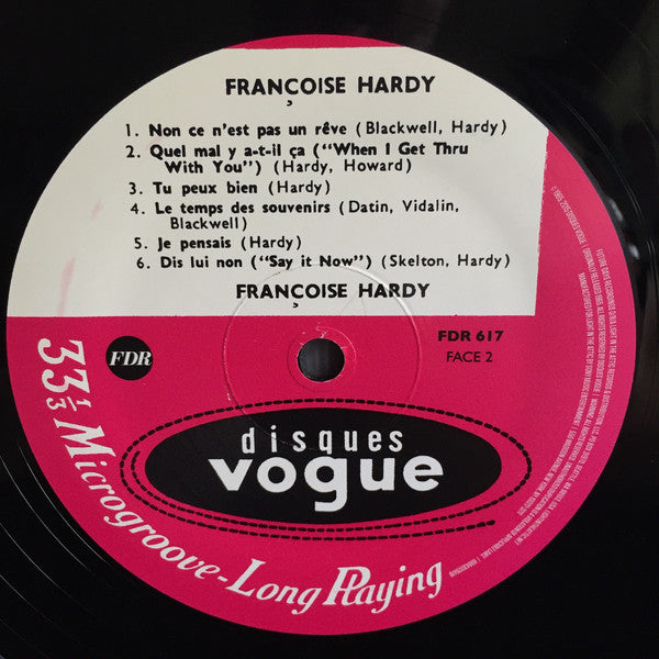 Françoise Hardy : L'Amitié (LP, Album, Mono, RE, RM, 180)