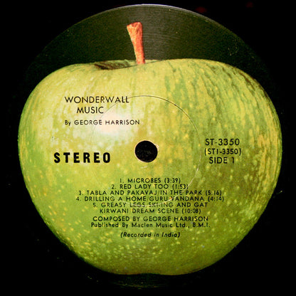 George Harrison : Wonderwall Music (LP, Album, Scr)