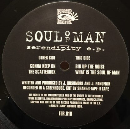 Soul Of Man : Serendipity E.P. (12", EP, Gen)