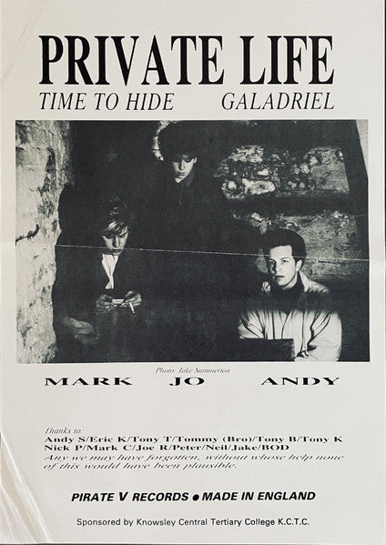 Private Life (5) : Time To Hide / Galadriel (12")