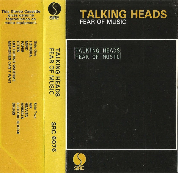 Talking Heads : Fear Of Music (Cass, Album, Blu)