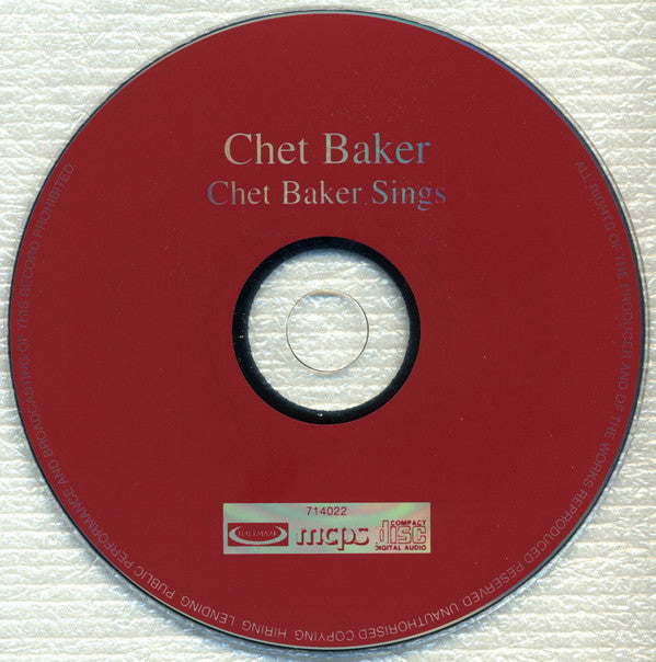 Chet Baker : Chet Baker Sings (CD, Album, Mono, RE)