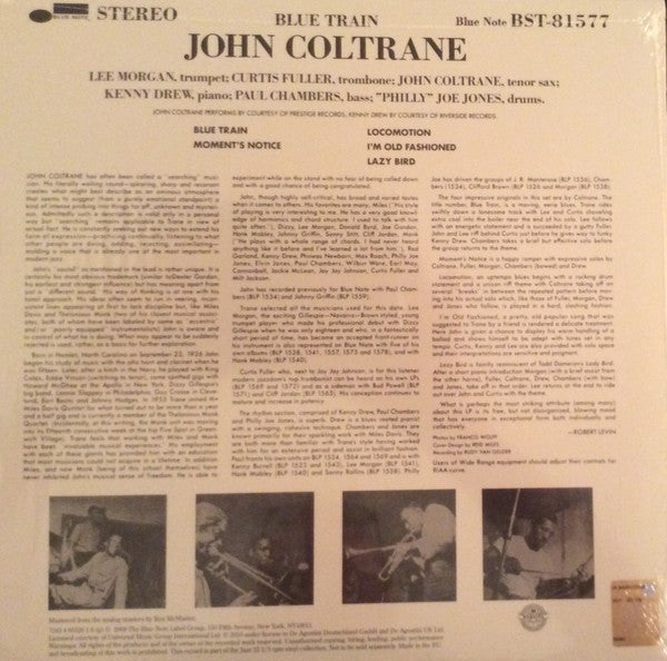 John Coltrane : Blue Train (LP, Album, RE, 180)