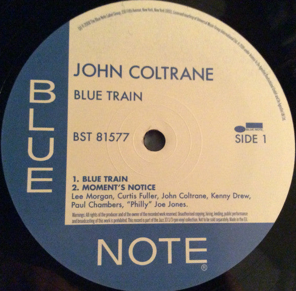 John Coltrane : Blue Train (LP, Album, RE, 180)