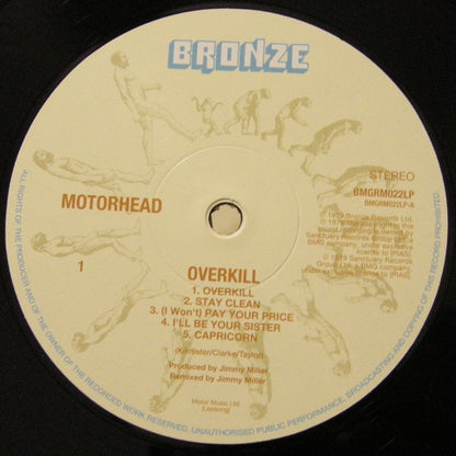 Motörhead : Overkill (LP, Album, RE, 180)