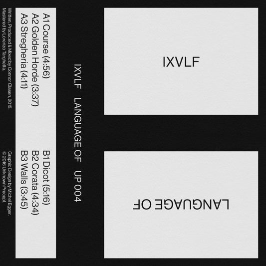 IXVLF : Language Of (Cass, MiniAlbum, Ltd, Num)