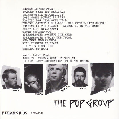 The Pop Group : We Are All Prostitutes (7", Single, Ltd, RE, Pin)