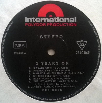 Bee Gees : 2 Years On (LP, Album)