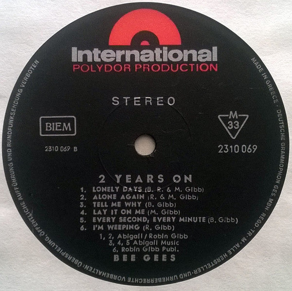 Bee Gees : 2 Years On (LP, Album)