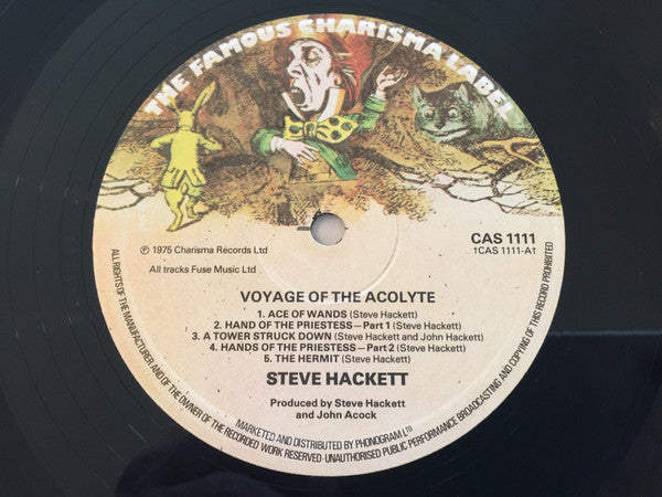 Steve Hackett : Voyage Of The Acolyte (LP, Album, RE, Sma)