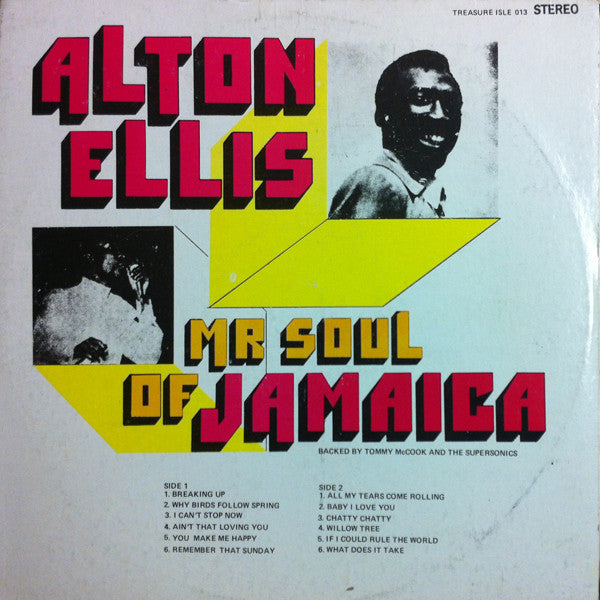 Alton Ellis : Mr Soul Of Jamaica (LP, RP)