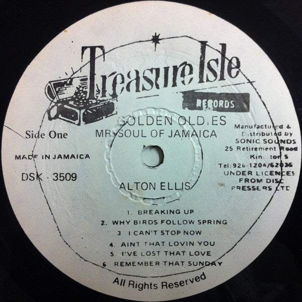 Alton Ellis : Mr Soul Of Jamaica (LP, RP)