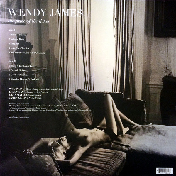 Wendy James : The Price Of The Ticket (LP, Album, Ltd)