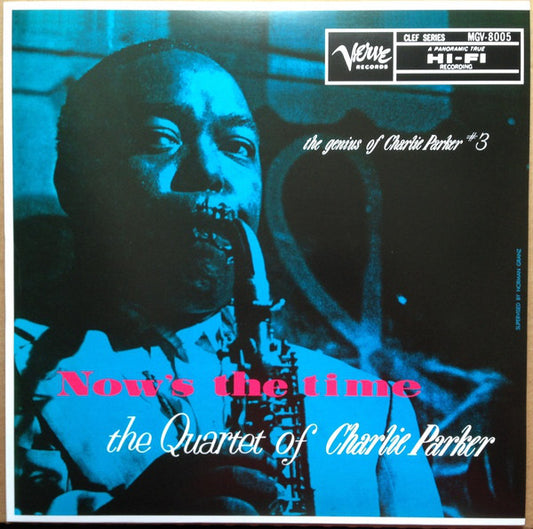 The Quartet Of Charlie Parker* : Now's The Time (LP, Album, RE, RP, 180)