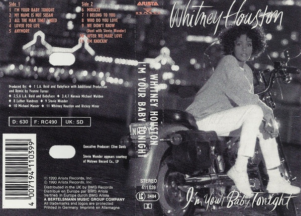 Whitney Houston : I'm Your Baby Tonight (Cass, Album)