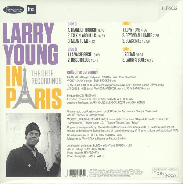 Larry Young : Larry Young In Paris: The ORTF Recordings (2xLP, Comp, Ltd, Num, 180)