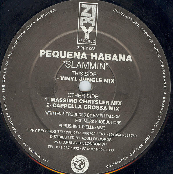 Pequena Habana : Slammin' (12")