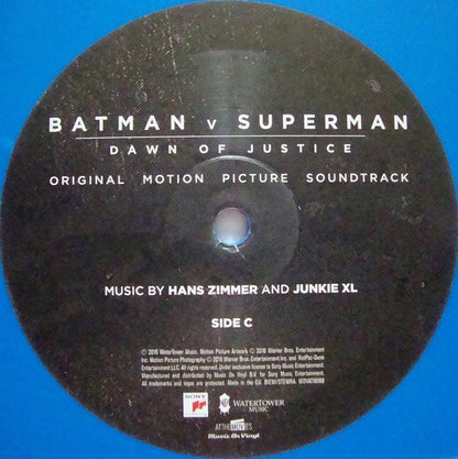 Hans Zimmer And Junkie XL : Batman V Superman: Dawn Of Justice (Original Motion Picture Soundtrack) (LP, Red + LP, Blu + LP, Etch + Album, Dlx, Ltd, Nu)