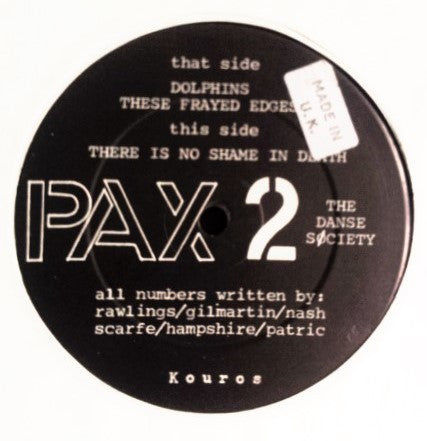 The Danse Søciety* : There Is No Shame In Death (12", Maxi)