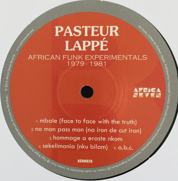 Pasteur Lappé : African Funk Experimentals 1979 - 1981 (LP, Comp)